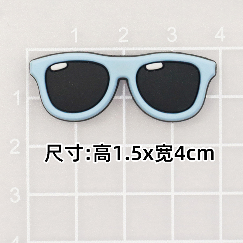 부드러운 접착제 파란색 선글라스 [1.5*4cm]