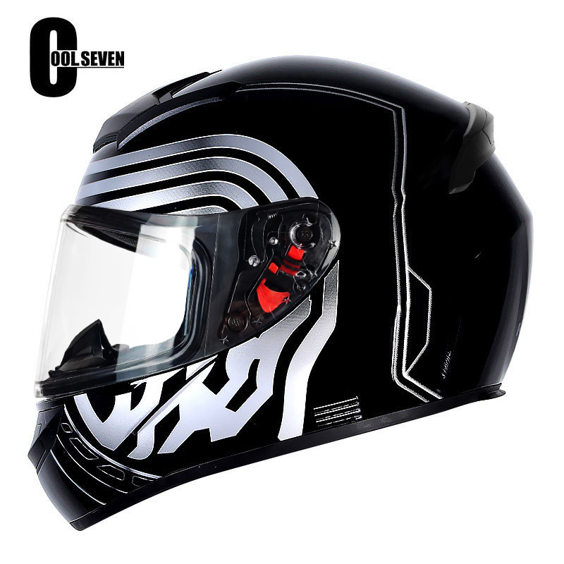 Casco de motocicleta Casco de motocicleta Casco completo para hombres y mujeres Four Seasons Fábrica general Comercio exterior Casco de seguridad DOT Estándar nacional Clase A Certificación 3C