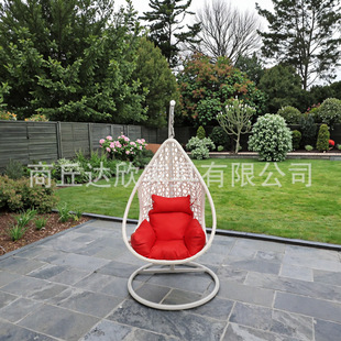 Cross-Border Supply Factory Customized Rattan Design Hollow Leisure Hanging Chair Garden Courtyard Balcony Swimming Pool Egg Chair