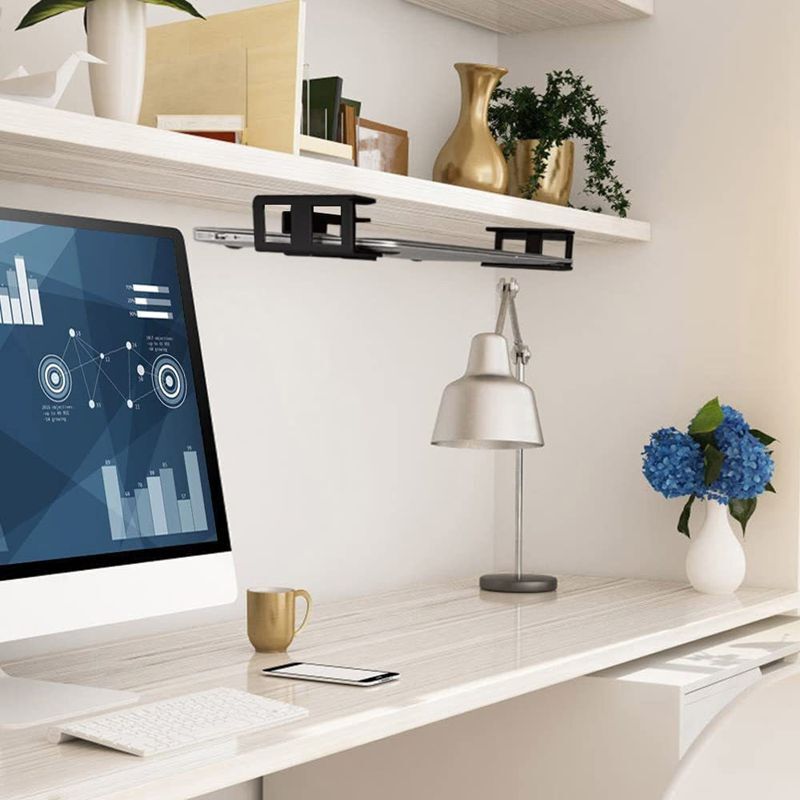 Amazon under Desk Storage Rack Laptop Stand Creative Metal Bracket Notebook Invisible Stand Wholesale