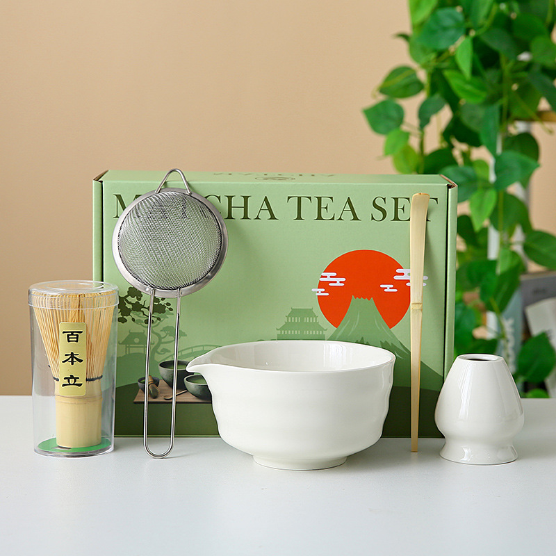 Transfronterizo exclusivo para el set de té Matcha japonés caja de regalo de té Matcha cepillo de té de 100 libros de té Matcha de la dinastía Song