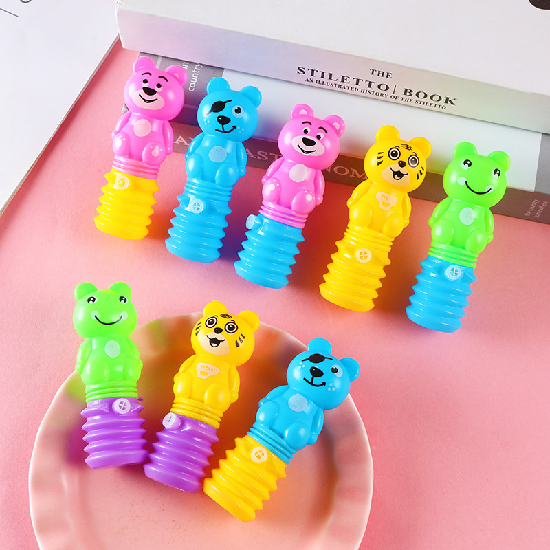 Presione el sonido de los animales, el lindo oso, descompresión, descompresión, pellizco, juguetes para niños, estudiantes de primaria, dibujos animados creativos, martillo animal BB