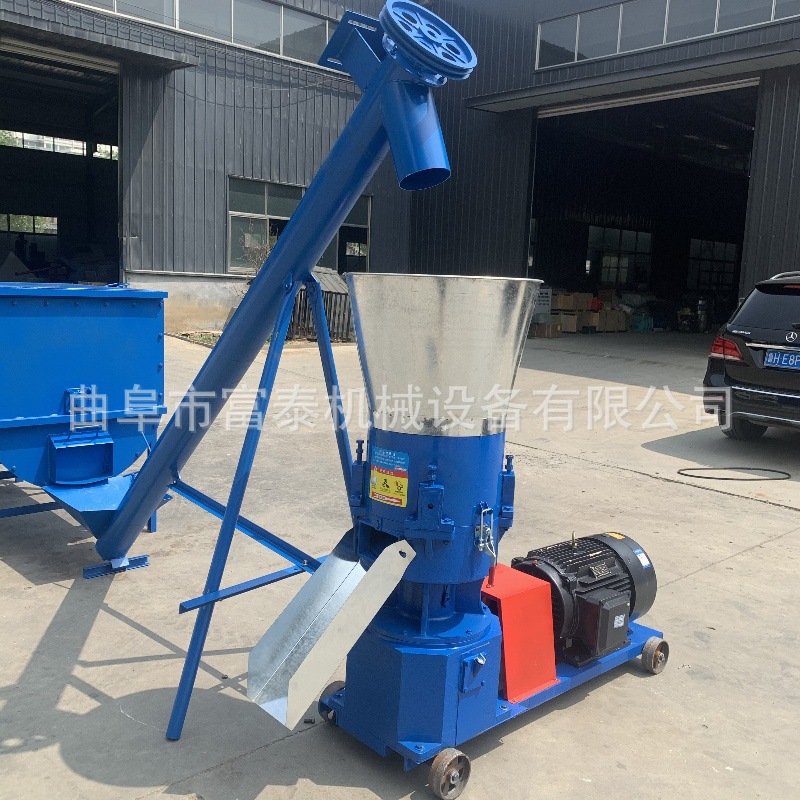 谷物稻壳饲料造粒机 地瓜秧花生秧饲料造粒机 牛羊鸡鸭饲料制粒机