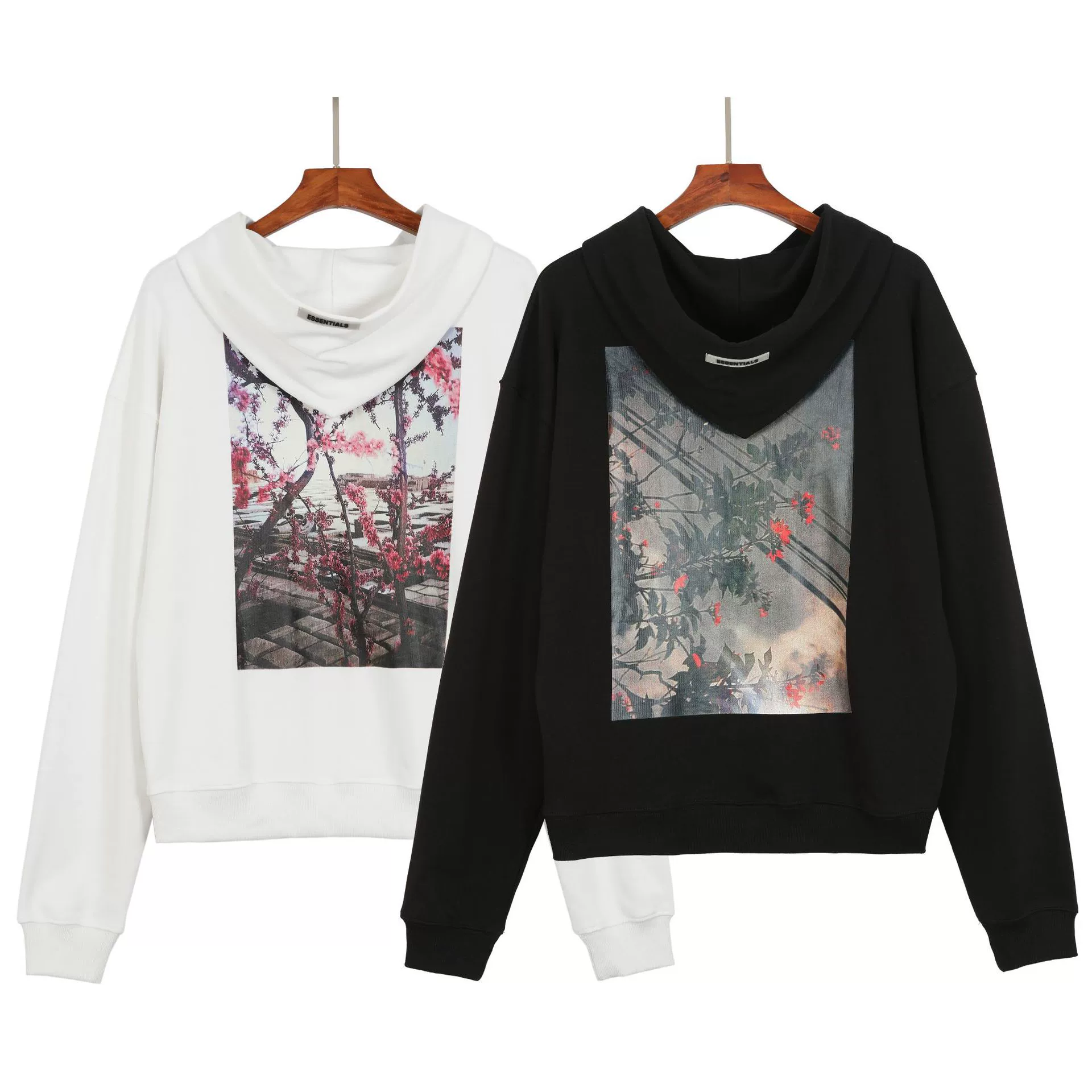 Cross-Border модный бренд FOG Multi-Line ESSENTIALS цветочное худи с фотопечатью Худи мужское и женское худи