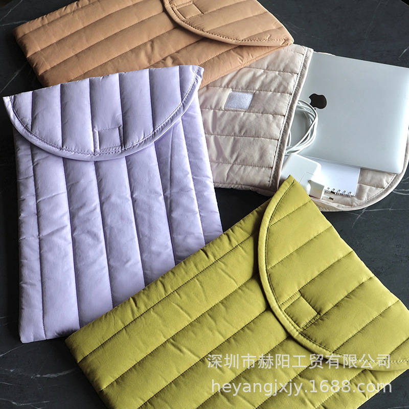 Hand-Held Padded iPad Case, Notebook Storage Bag, Computer Protective Cover, Cross-Border Laptop Bag