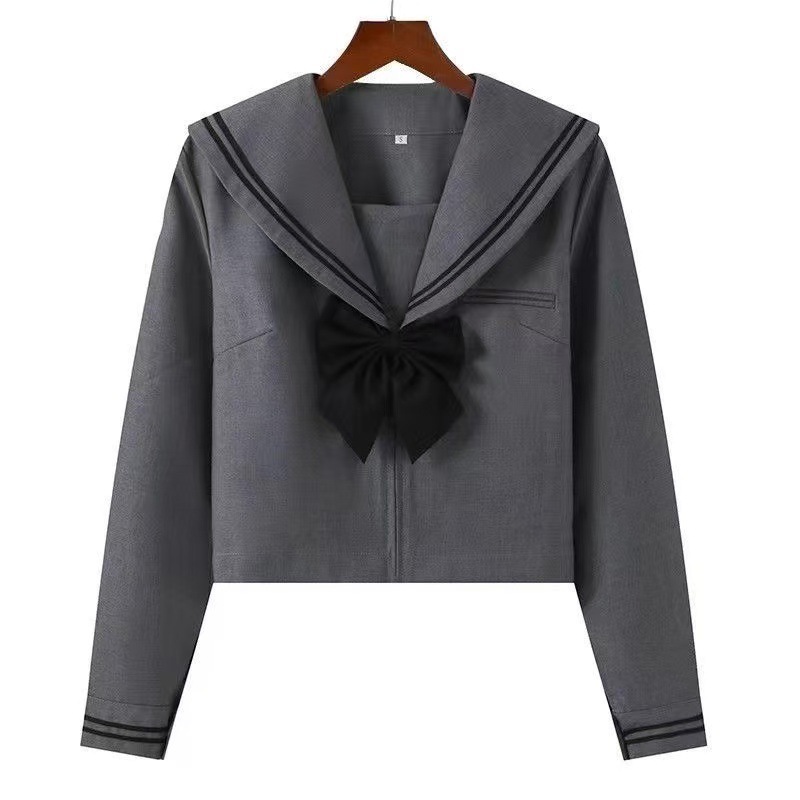 工厂代发包售后灰二本jk制服水手服jk校供感百褶裙jk套装jk裙正版|undefined