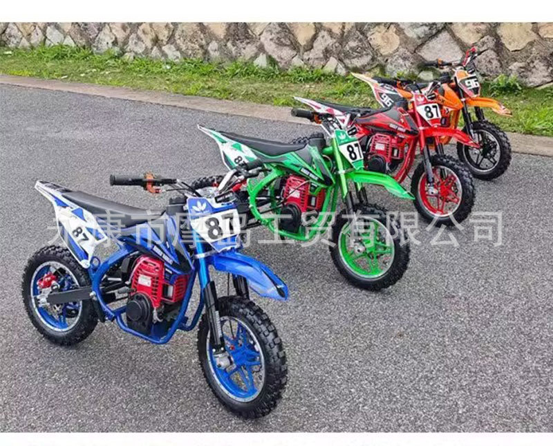 Four-Stroke Pure Gasoline 49Cc Kidsren's Small Off-Road Motorcycle Mini Mountain Fuel Xiaogaosai Exported to Southeast Asia
