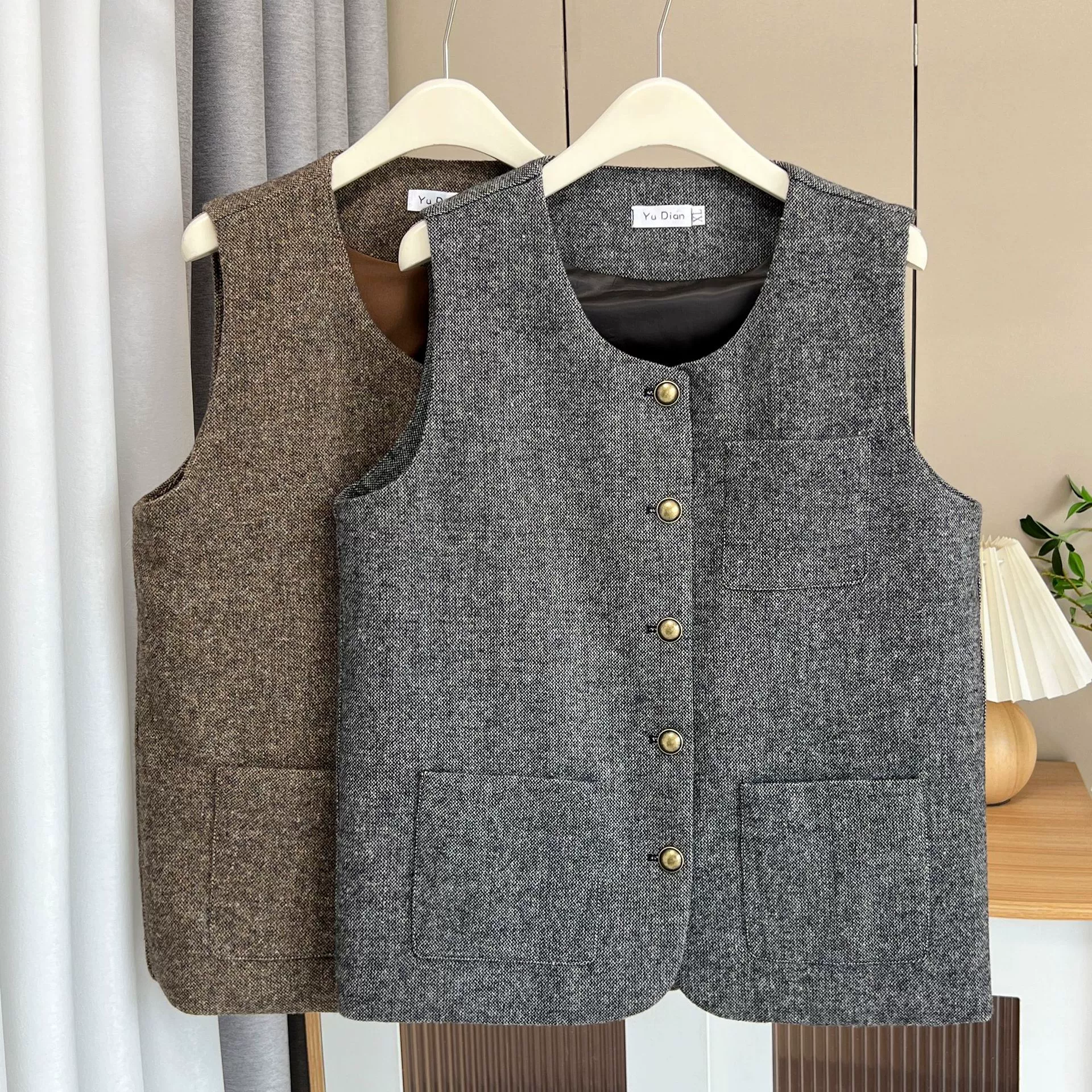 2024 Осень большой размер женский модный дикий жилет 200 кг толстый MM повседневный пиджак плеча блузка 5224