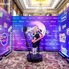360度照相馆旋转展台自动旋转摄影亭自拍拍照全景运动摄影360环拍