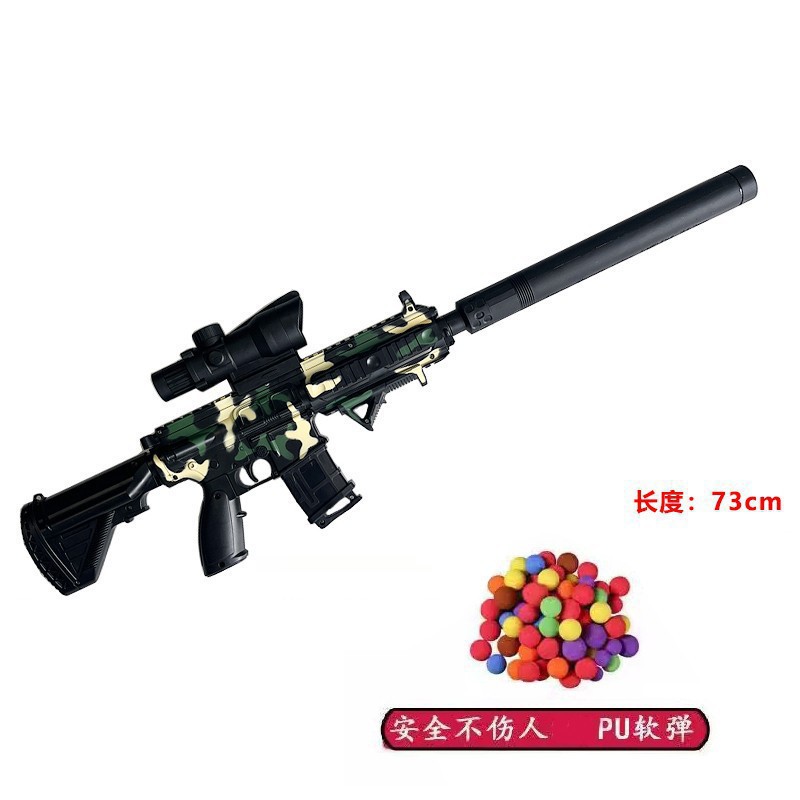 Rifle M416 disparar al blanco para niños 98k pistola de bala suave pistola de juguete para niños número de pistola de francotirador
