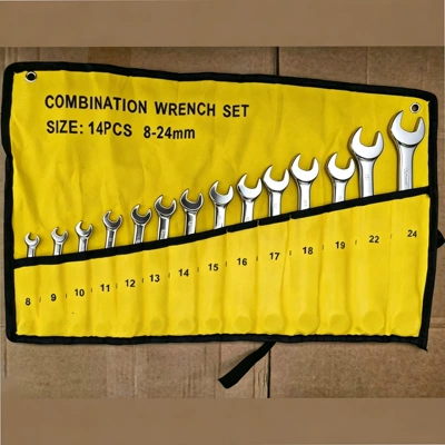 Open-End Double-Headed Torx Wrench — Mühərrik tənzimləmə alətləri - mirror-12-piece-set-8-24-yellow
