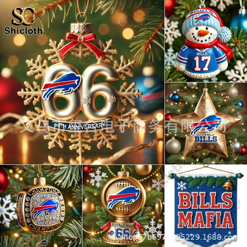 跨境新品Buffalo Bills NFL布法罗比尔队 NFL 66 周年降临节日历|undefined