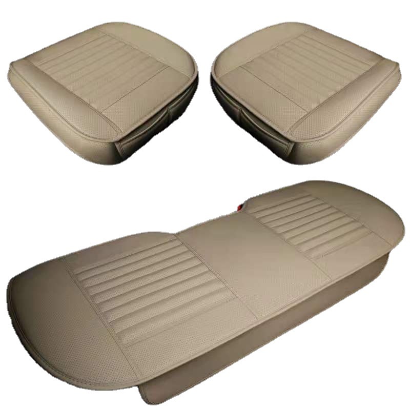 Fábrica al por mayor Cuatro Estaciones coche Cojín cuadrado cojín de tres piezas de cuero transpirable cojín transfronterizo Amazon AliExpress