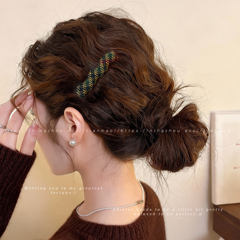 Clip de cabello de flor de leopardo para mujeres clip de cabello de alto nivel frente clip de frangeo 2025 nuevo clip lateral clip de cabello toque