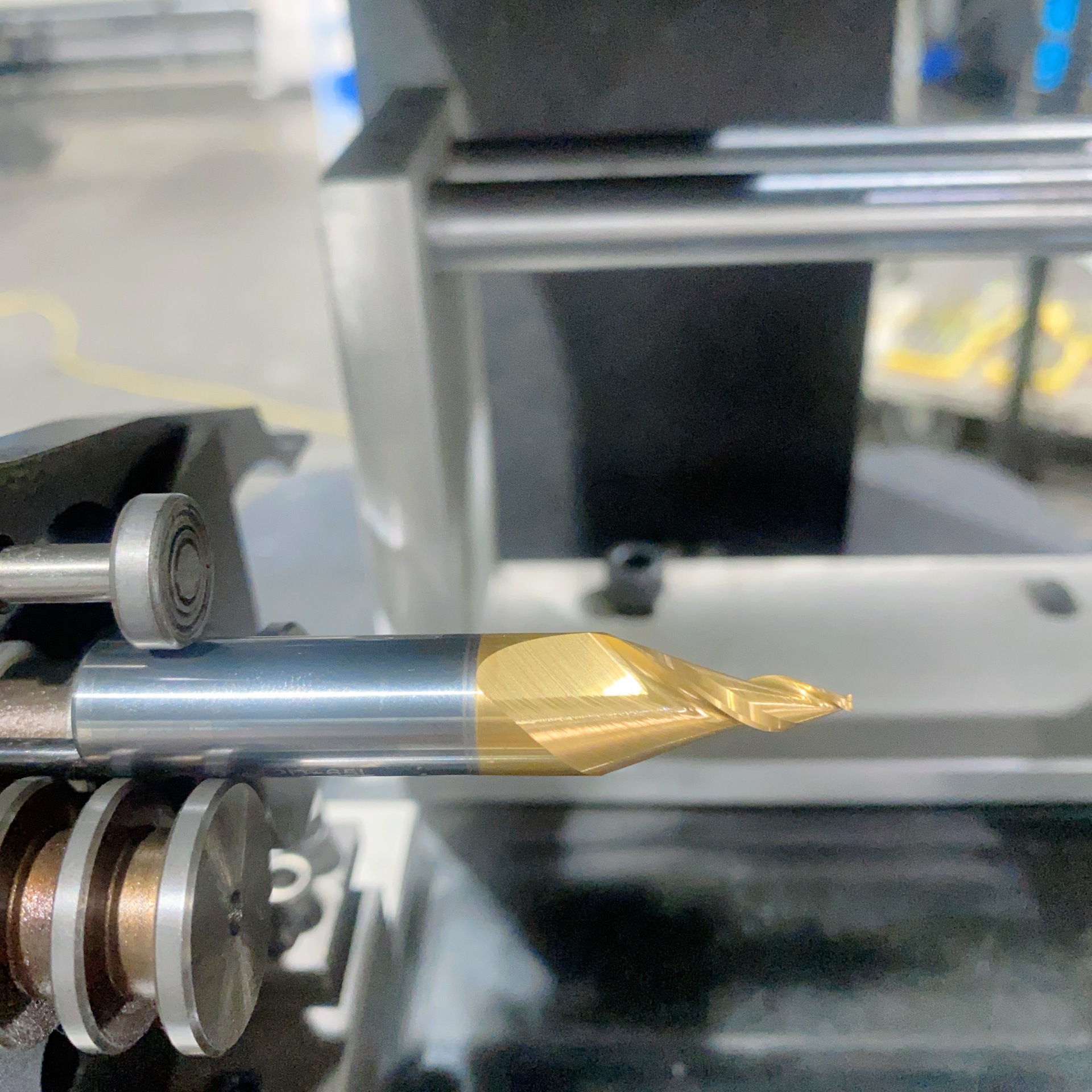 12mm钨钢黄色涂层锥度铣刀广告电脑雕刻机迷你发光字刀代加工批发