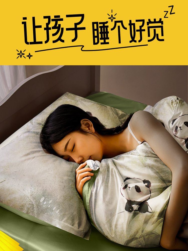 100S Xinjiang algodón de lana larga dormitorio de estudiantes cama de tres piezas de cama de gaza de algodón de seis piezas de bolsa