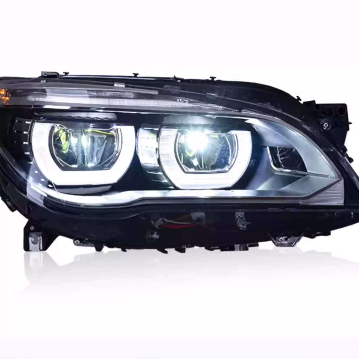 Специализированная модификация фары для BMW 7 серии с 09 по 15 год, F02, усиленный ангельский глаз дневного света LED-фары
