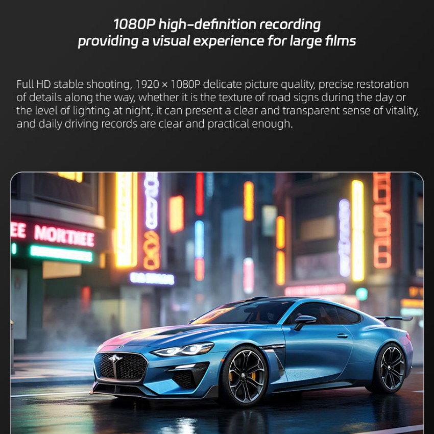 Hot-selling foreign trade product: Three-channel dashcam with wide-angle parking monitoring, suitable for ride-hailing vehicles, available for wholesale