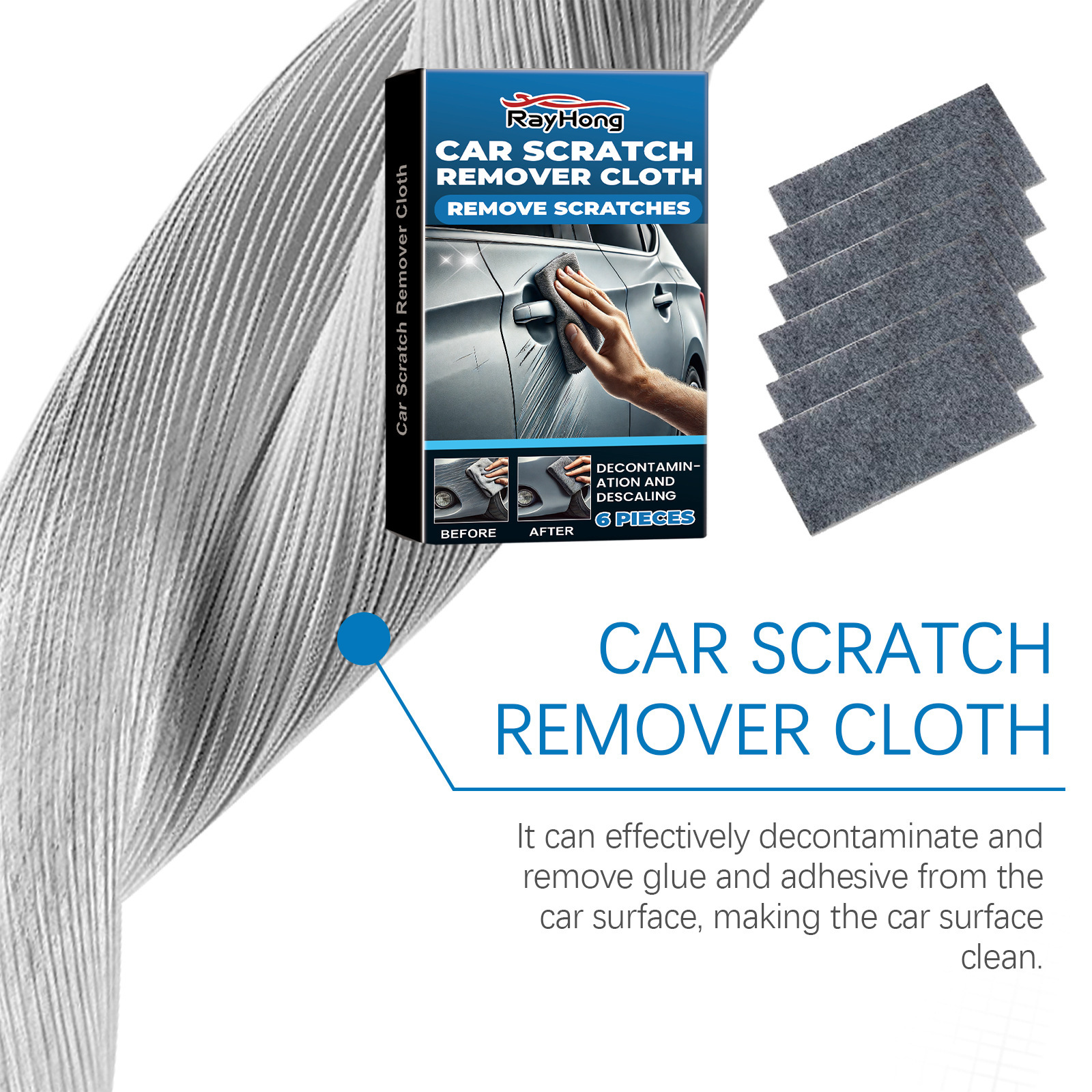 Rayhong Car Scratch Care Cloth Car Paint Scratch Removal Polishing Coating Care Cloth