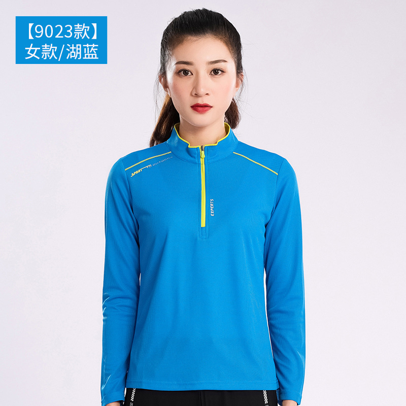 Al aire libre, ropa de secado rápido de cuello para hombres, mangas largas, ligera y transpirable, ropa de secado rápido para correr, caminata, camiseta elástica, verano image 22