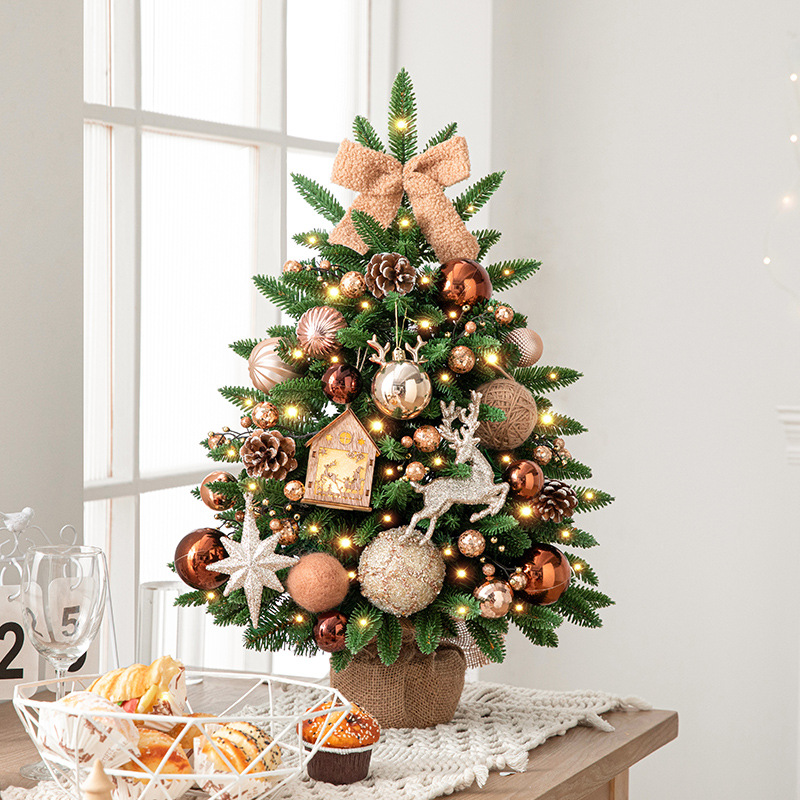 Hong Kong Heng escritorio mini árbol de Navidad decoración hogar 45/60/90cm conjunto árbol pequeño Navidad decoraciones