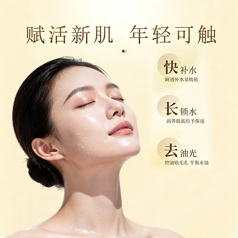 Carefully Selected Dual-Action Firming and Rejuvenating Essence Water to Improve Dullness, Brighten, Moisturize, and Soften Skin, Ampoule Essence Toner