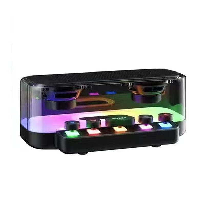 Z6 Piano Cross-Border Bluetooth Speaker Portable Desktop RGB Night Light High Volume Subwoofer With Card Slot_voghion.com