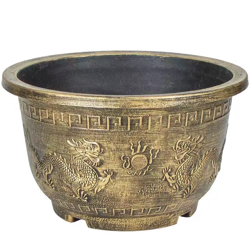 Bronze painted dragon gold