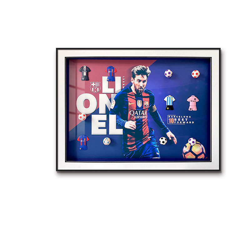 Pintura de decoración de fútbol Pintura de sala de estar Ronaldo Football Star Portugal Copa del mundo Football Club Pintura mural