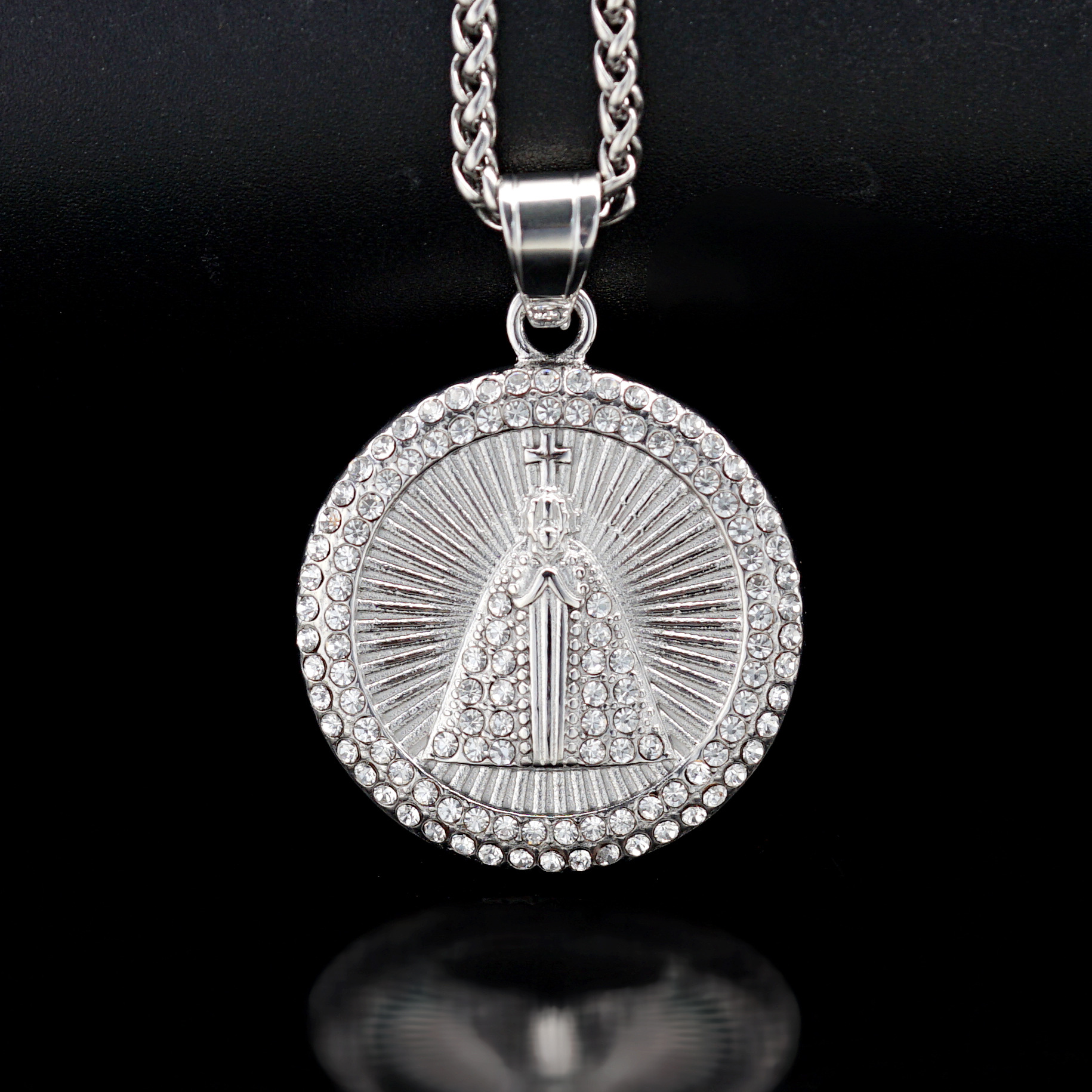 Unisex Gender Plating Design Hip-Hop Vintage Style 316 Stainless Steel Geometric Men Pendant Necklaces