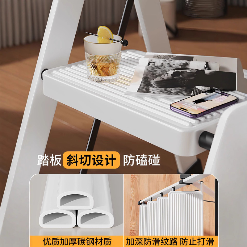 家用梯子人字梯折叠爬梯防滑扶梯小型轻便室内多功能折叠收缩梯|undefined