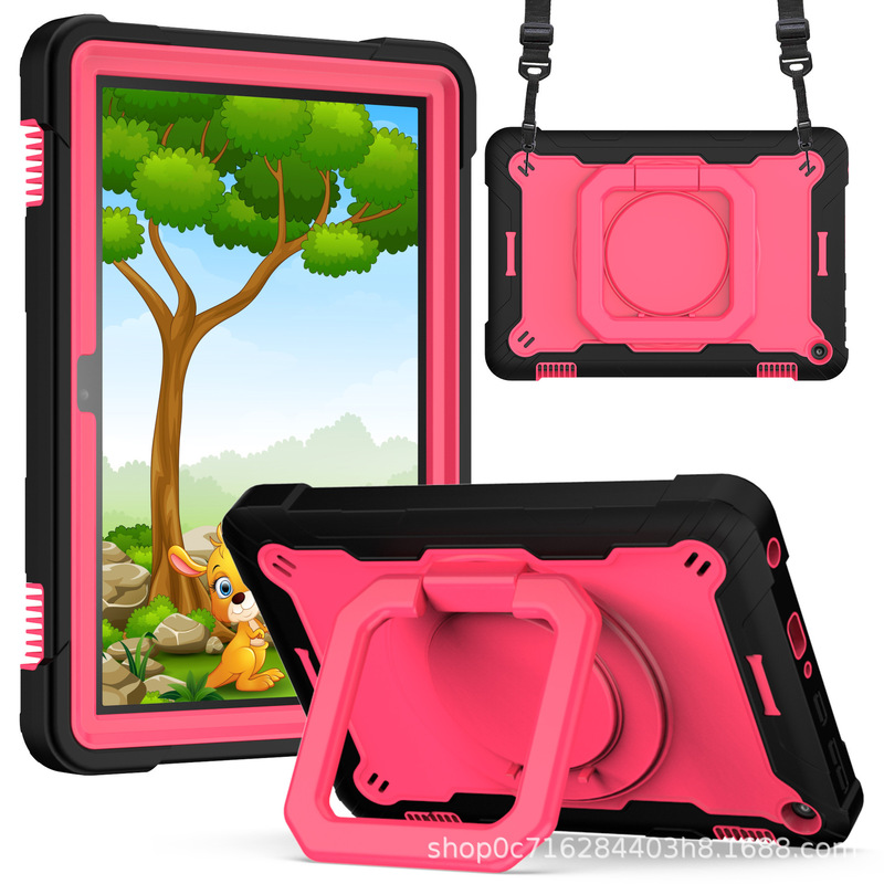 For kindle fire HD8-2020 flat protective case HD8 2020 anti-drop bracket protective case