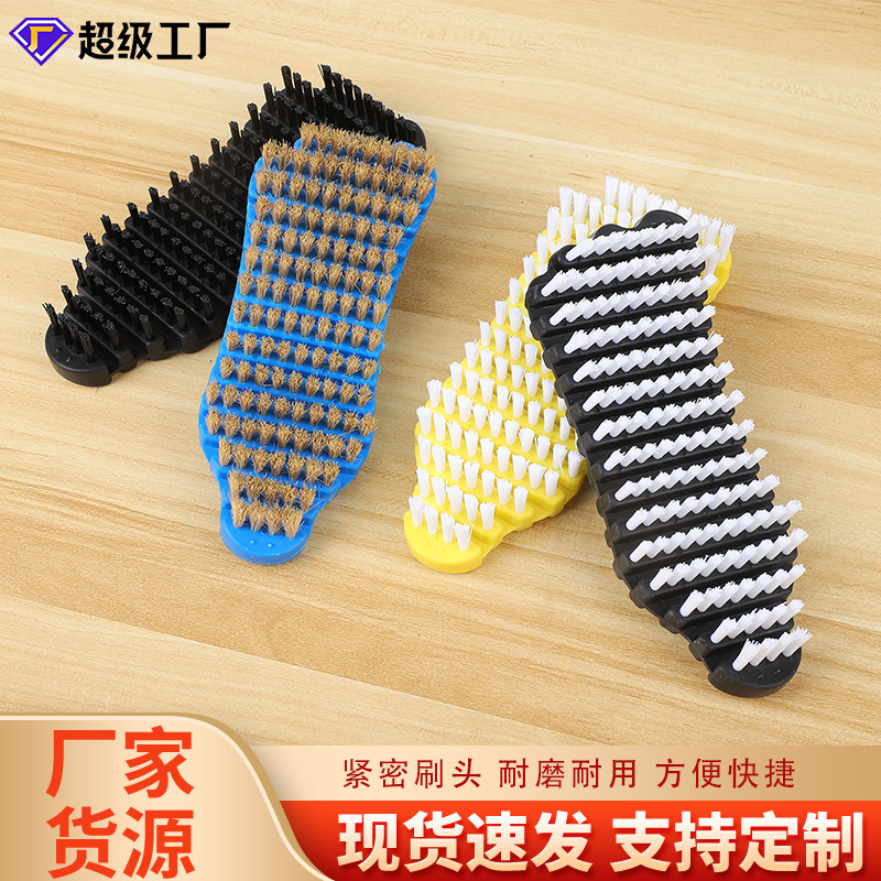 Wen play brush soft hair cleaning curved brush polishing bristle brush dumbbell fitness equipment cleaning tools brush wholesale