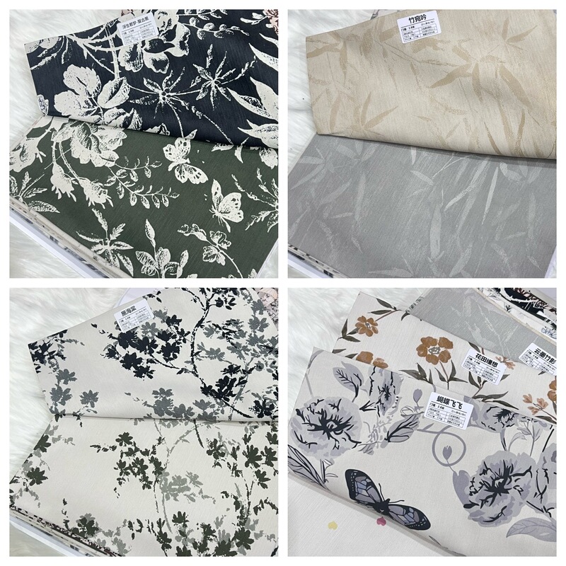 New Double-Sided Chenille Digital Printed Curtains French Curtains Blackout Curtains for Living Room Bedroom