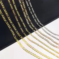 Материал DIY сумки Одежда Обувь Аксессуары Чистая медь сохранение цвета 2,5 мм Двусторонняя шлифовальная ультратонкая цепочка оптом
