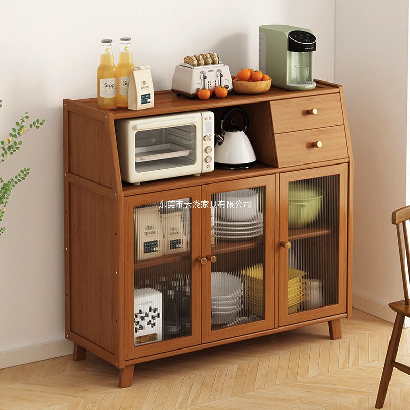 Kitchen Sideboard, Retro Sideboard, Living Room Storage Cabinet, Floor-Standing Cabinet, Coffee Wall-Mounted Integrated Storage Cabinet, Tea Cabinet