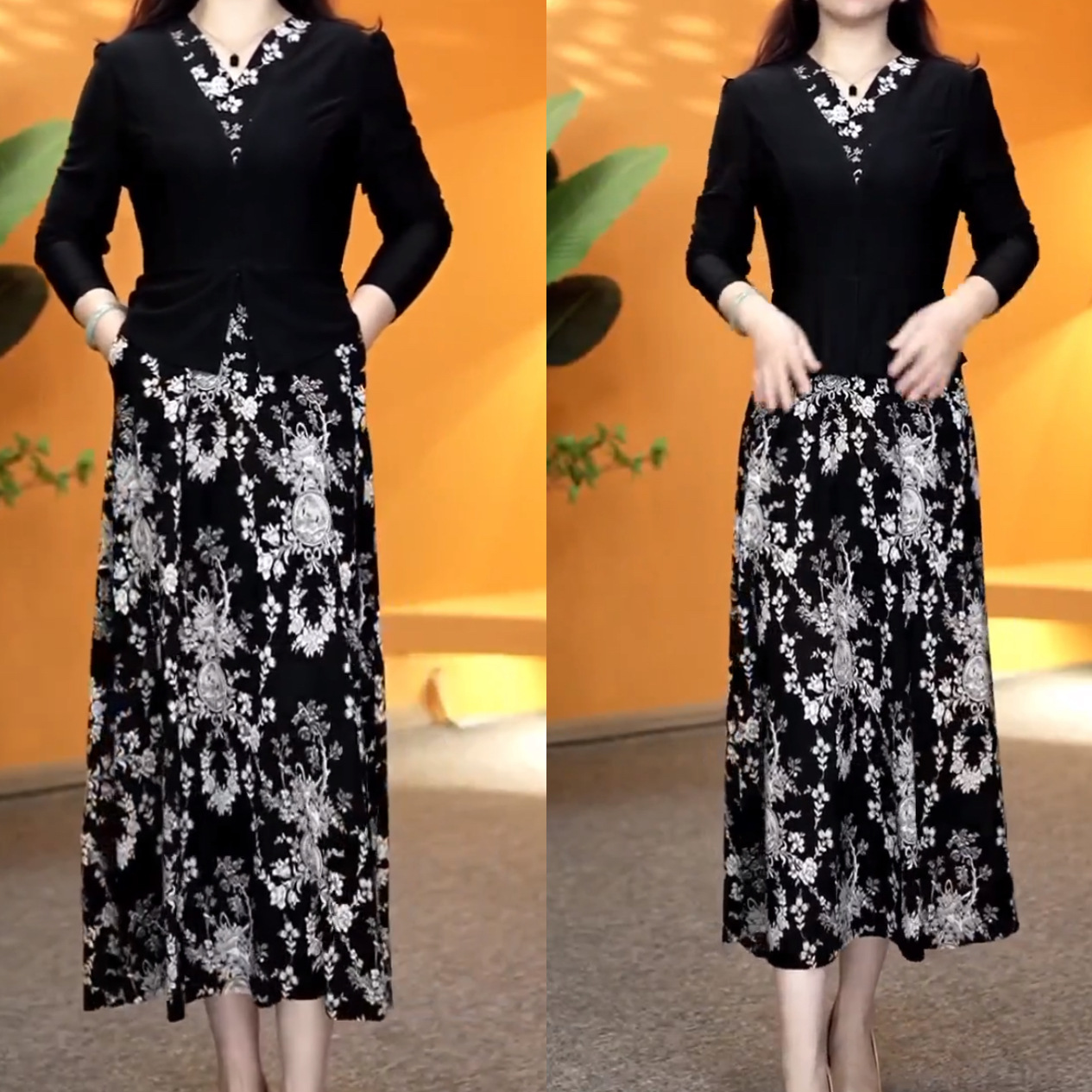 가짜 흰 꽃 두 조각