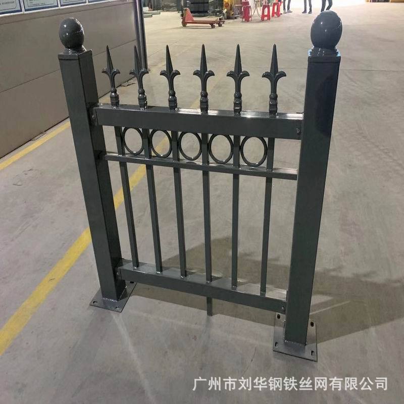 锌钢护栏 铁艺围栏 厂区围墙栅栏 庭院别墅铁艺护栏 铁艺栅栏门