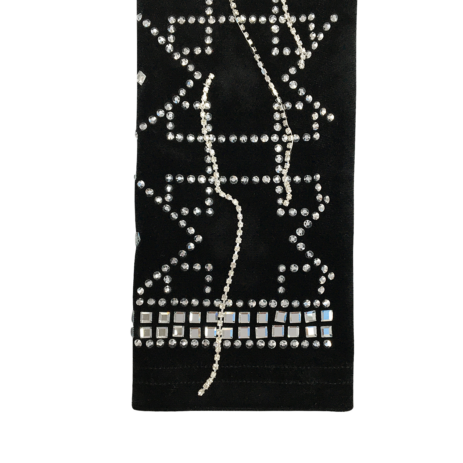Long-Sleeved Hot Diamond Chain Prom Dress NSXYZ100488