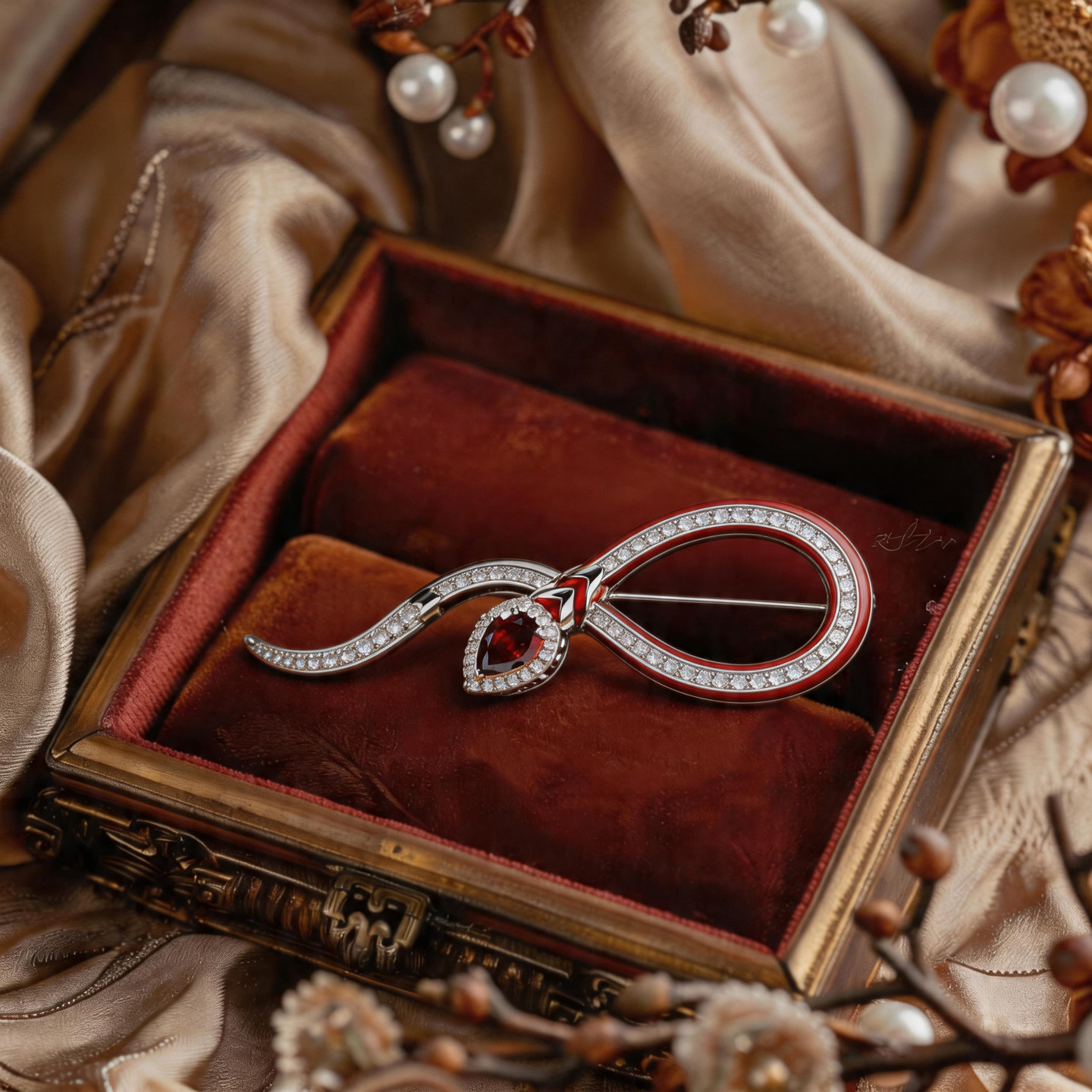 Xiliang Feizi Exquisitely Crafted Full-Zircon Snake Brooch, Enamel Color Gem Brooch, Light Luxury High-End Workplace Commuting Accessory