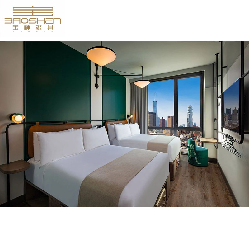 Hotel Furniture Complete Set Five-Star Hotel Room Bed Box Sofa Standard Room Complete Set B&B Apartment Standard Room Furniture