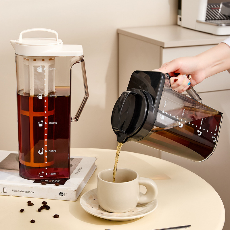 High-temperature resistant cold brew coffee pot, large-capacity portable cold brew cup, cold brew bottle, cold water kettle, professional home coffee pot High-temperature resistant cold brew coffee pot, large-capacity portable cold brew cup, cold brew bottle, cold water kettle, professional home coffee pot