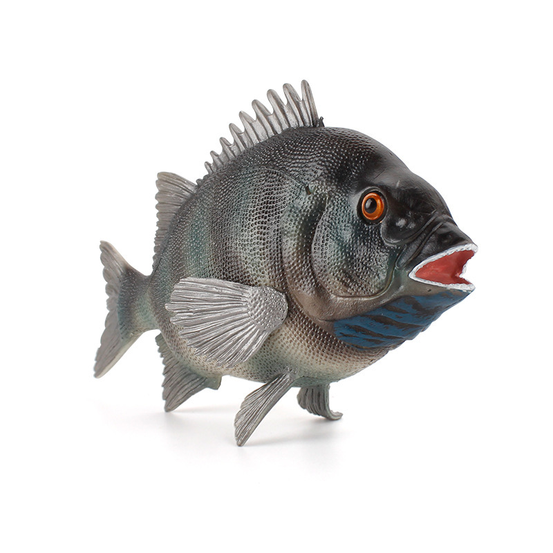 Exportación transfronteriza simulación de animales marinos subtropicales rojo seda pez modelo de pez de ceja sólida ornamental de peces