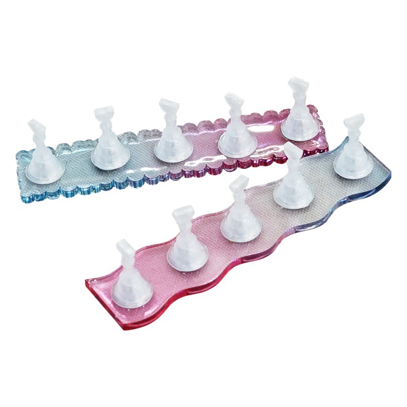 Manicura nacarado pieza de ajedrez práctica asiento color mágico titular de uñas color degradado imán base soporte de exhibición Trabajo Práctica soporte