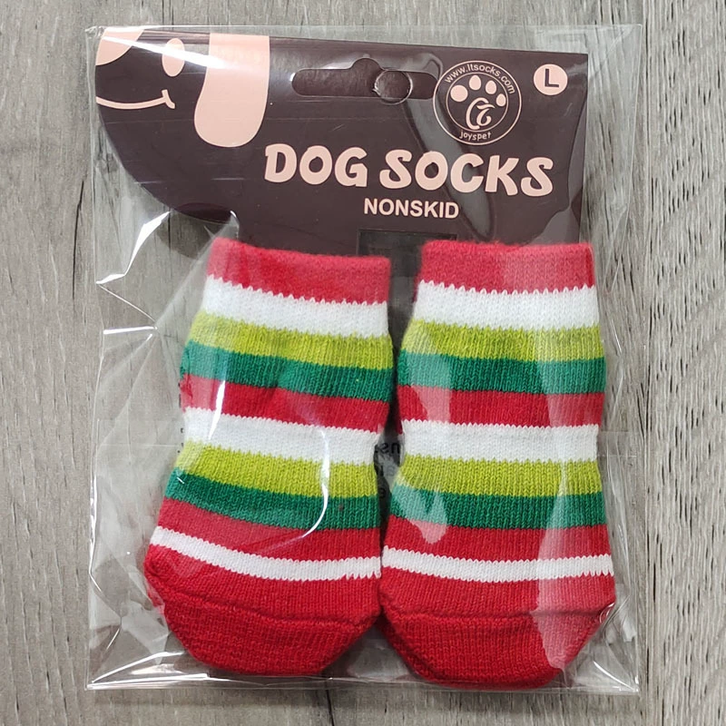 Завод прямой собака носки любимчика носки собаки Non-Выскальзования носки Крытый крюк анти-грязные носки собаки