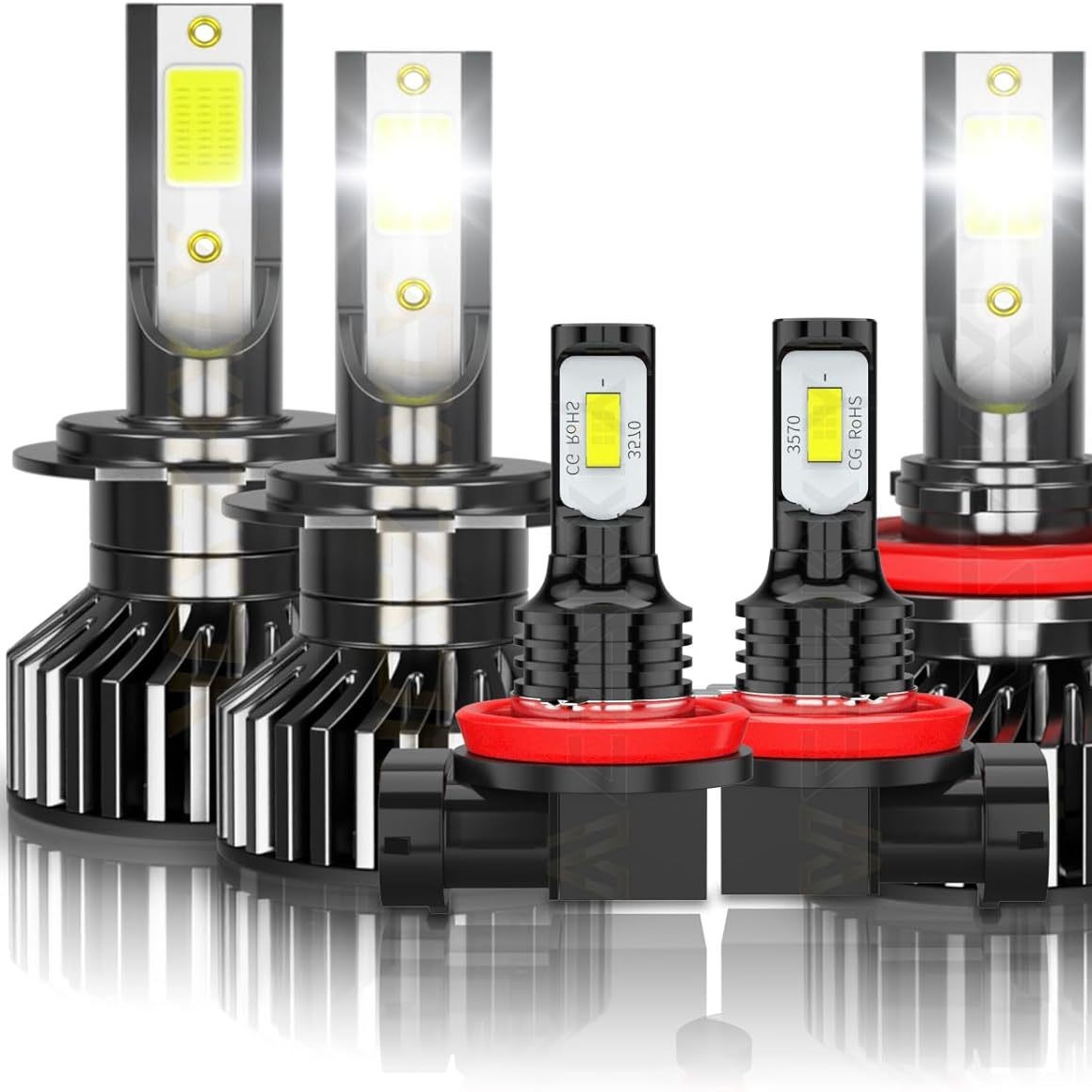 9005 9006 H11 lámpara de niebla LED del automóvil 5202 9145 lámpara de niebla del automóvil conjunto de lámpara blanca