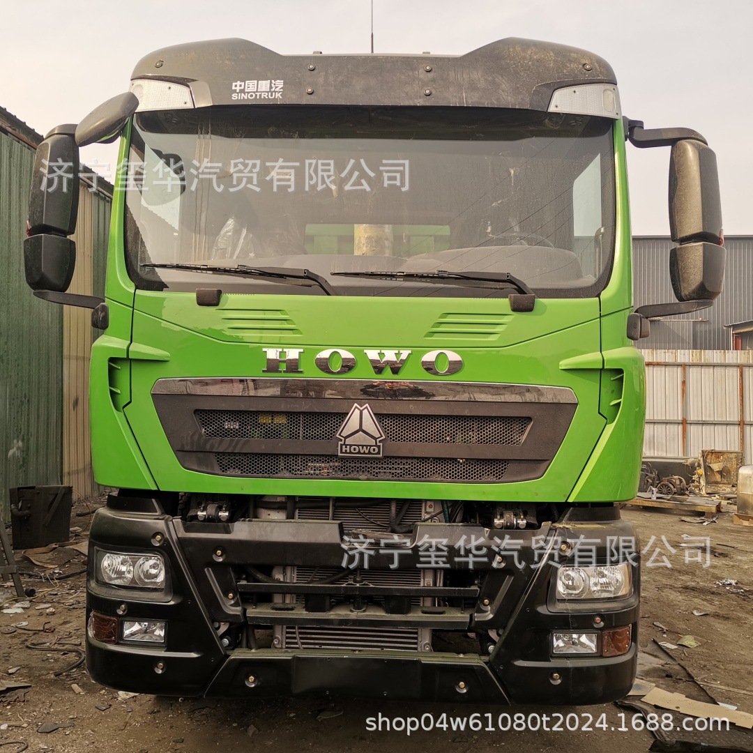 Cross-Border Second-Hand Howo Dump Truck, Howo Tx12-Wheel Sand and Gravel Self-Unloading Transport Truck, Rear-Dump Heavy Truck