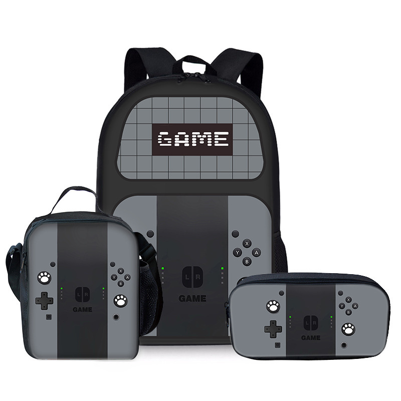 ゲーム機小中学生 DIY バックパックメーカー卸売軽量多用途バックパッククロスボディ食事バッグ鉛筆バッグ|undefined