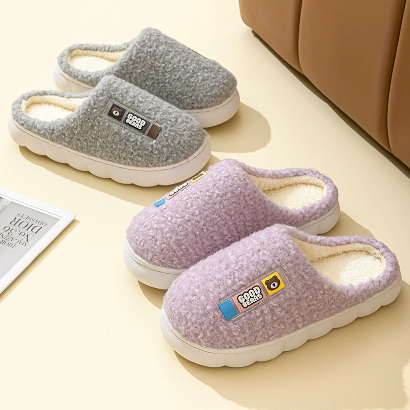 Осенние и зимние хлопчатобумажные тапочки для дома мужские мягкие домашние тапочки для отдыха в гостиной дома теплая пара оптом