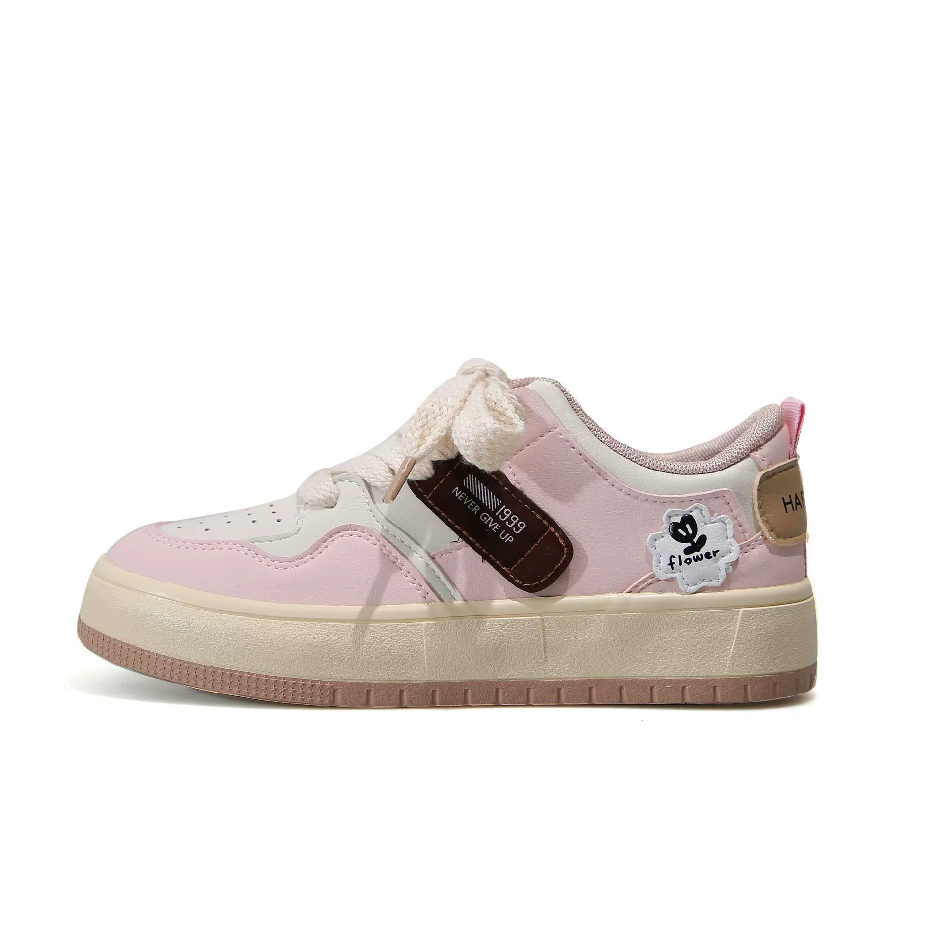 Tide, cute sneakers, universal white shoes platform